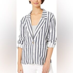 NWT Sanctuary Blazer Lightweight 100% Cotton Notched Collar Single Button